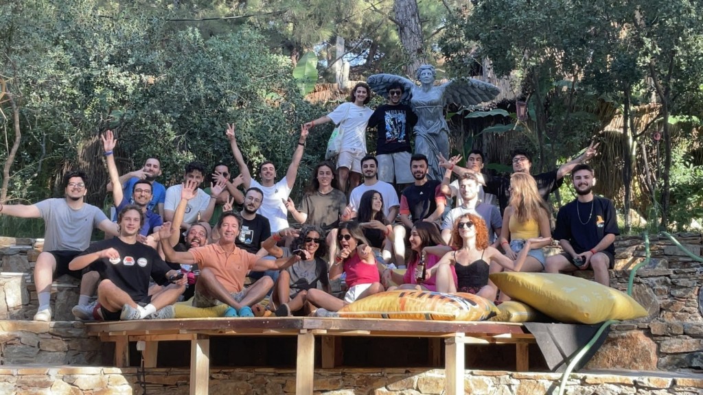 2023 — Açık hava grup fotoğrafı, kamp topluluğu